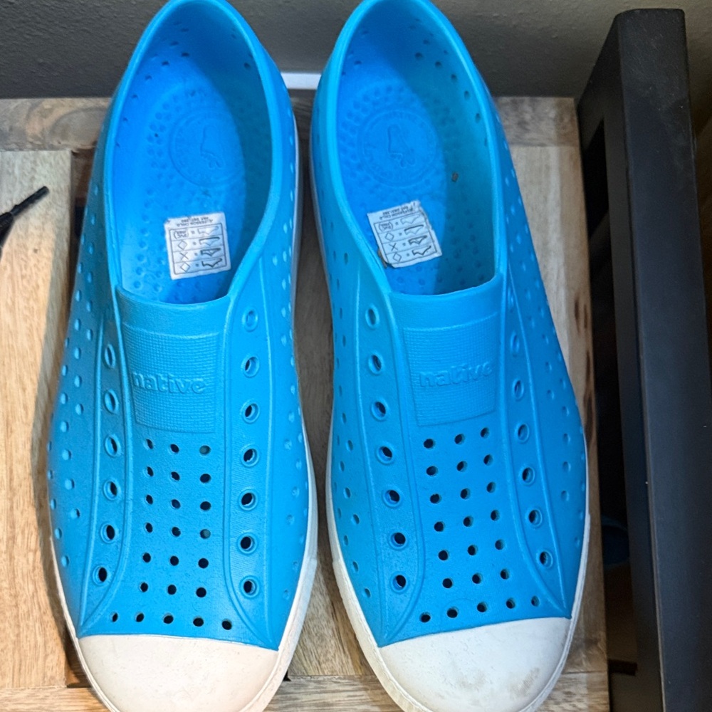 Native Aqua Perforated Slip-Ons